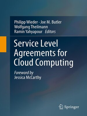 cover image of Service Level Agreements for Cloud Computing